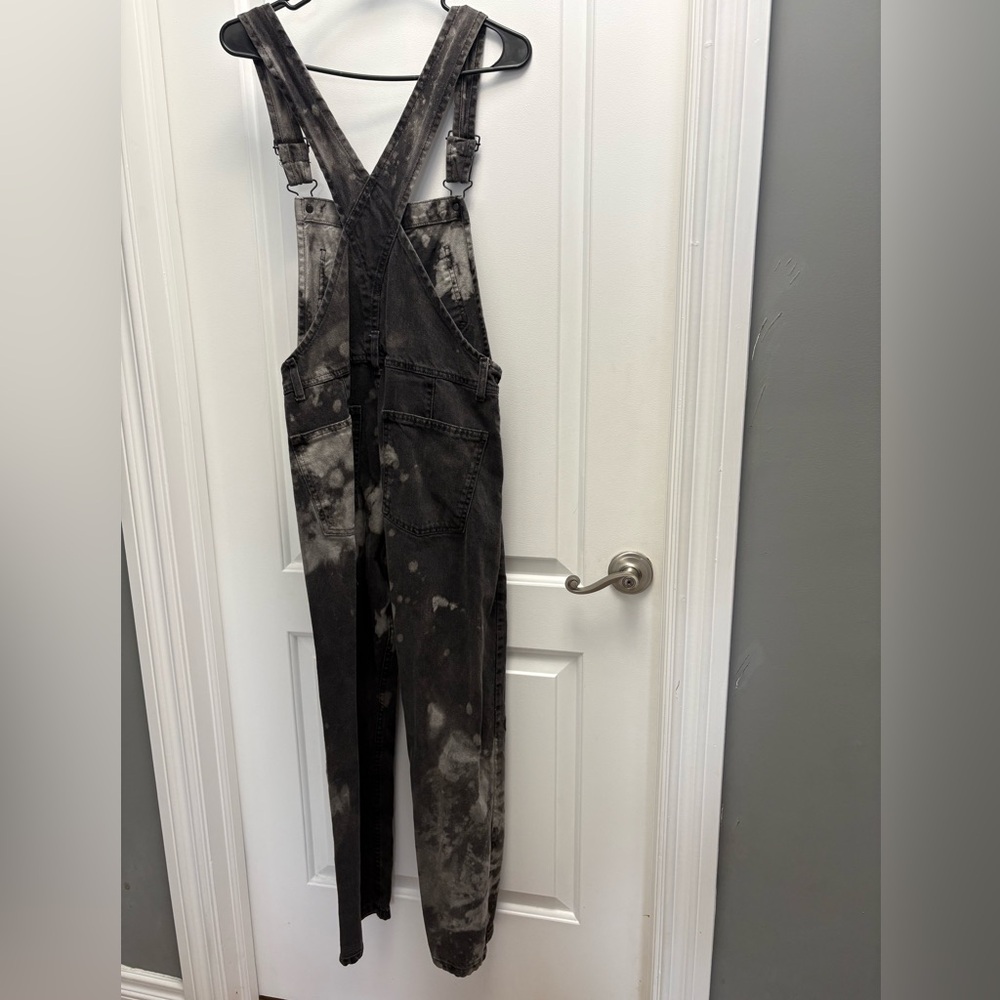 Free People Ziggy overalls in charcoal black wash Size XS We the Free denim - Picture 16 of 16